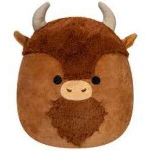 Squishmallows 14" Bison / Cow - Dunkie, The Stuffed Animal Plush Toy